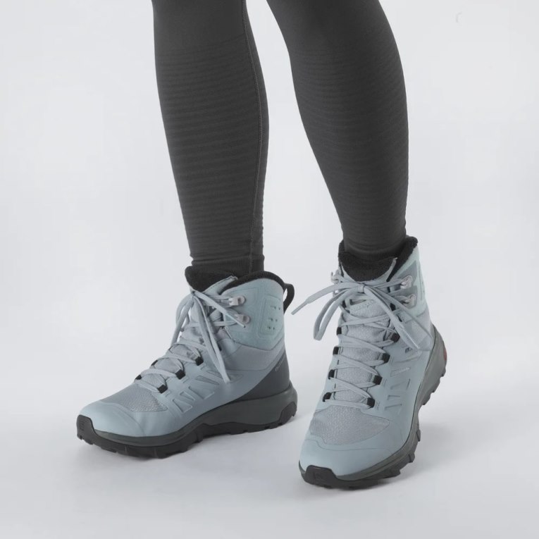 Botas de Invierno Salomon Outblast Thinsulate Climasalomon Impermeables Mujer Azules Claro | MX NCXD328